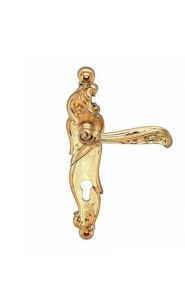 Ручка RIZO S.GOLD (CL) (на планке под ключевой цилиндр, матовое золото)