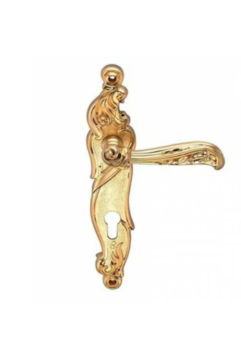 Ручка RIZO S.GOLD (CL) (на планке под ключевой цилиндр, матовое золото)