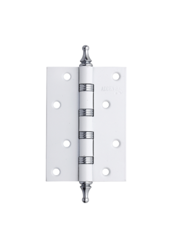 Петля универсальная с четырьмя подшипниками ADDEN BAU. 100X70X2.5 4W WHITE / CHROME (цвет БЕЛЫЙ / ХРОМ БЛЕСТЯЩИЙ)