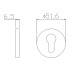 Накладка на ключевой цилиндр ADDEN BAU SC SR-001 GRAPHITE (цвет ГРАФИТ)